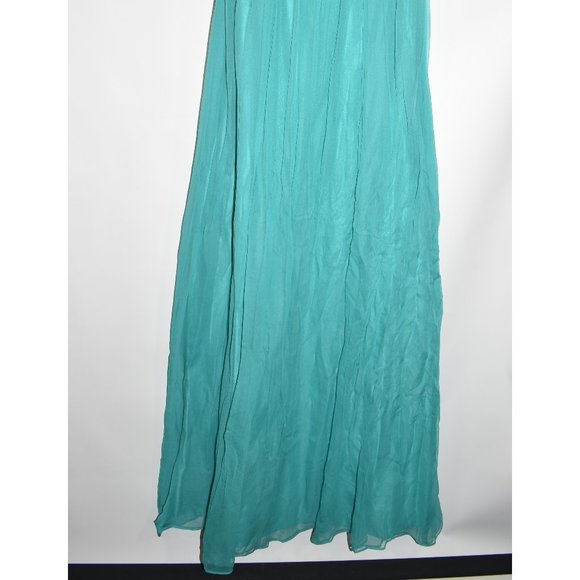 Sean Collection Embellished Strapless Silk Gown BLUE SIZE 2 - Picture 5 of 7
